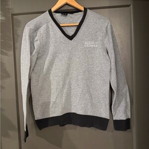 Armani Exchange Light Gray V-Neck Sweater size Medium